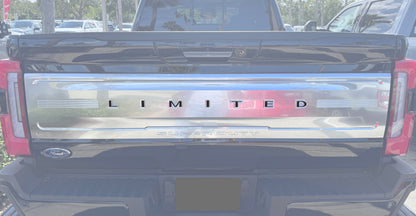 Limited Tailgate Letter Overlays Fits 2023-2026 Ford Super Duty Limited by Tufskinz.com