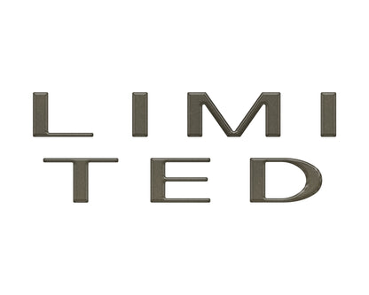 Limited Tailgate Letter Overlays Fits 2023-2026 Ford Super Duty Limited by Tufskinz.com