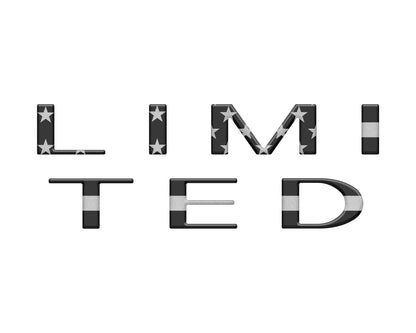 Limited Tailgate Letter Overlays Fits 2023-2026 Ford Super Duty Limited by Tufskinz.com