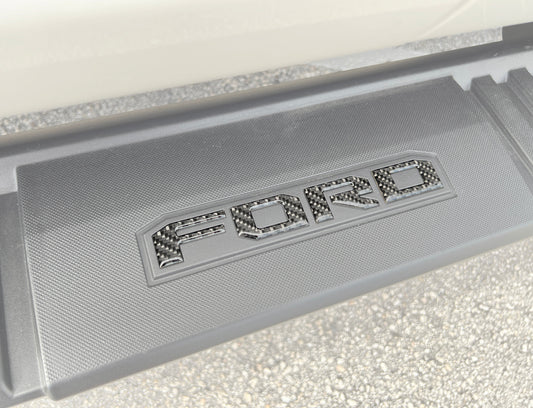 Running Board Letters Fits 2023-2026 Ford Super Duty & F-150 Crew Cab by Tufskinz.com