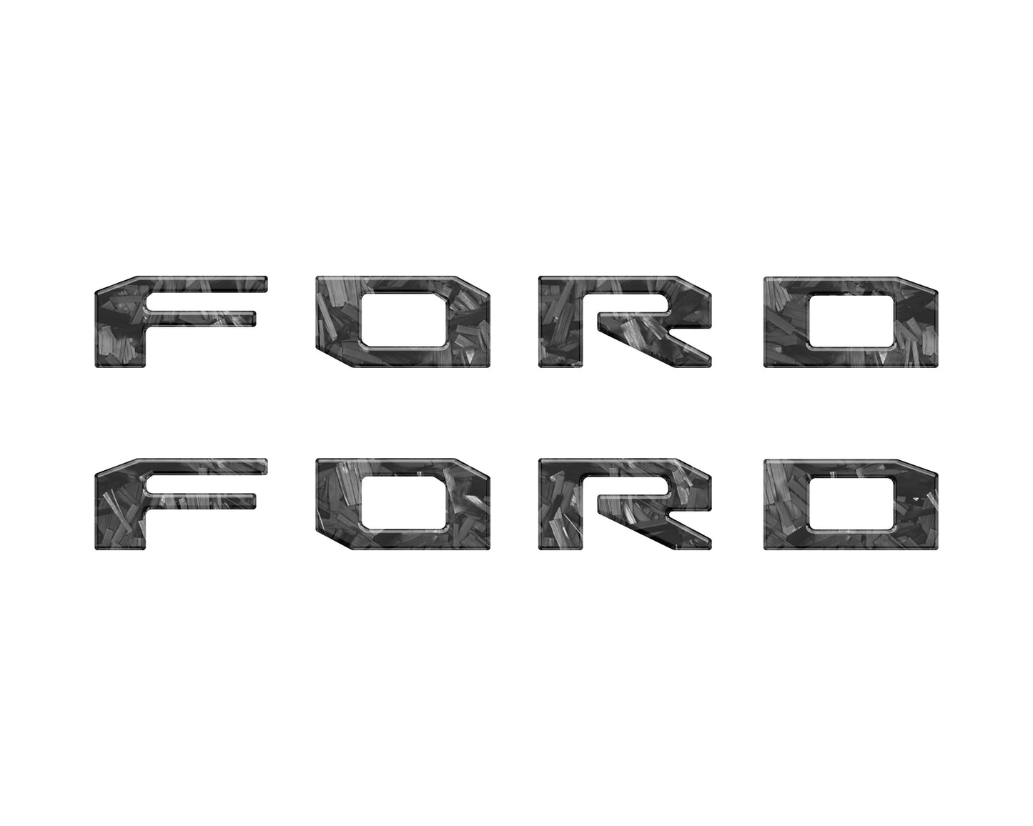 Running Board Letters Fits 2023-2026 Ford Super Duty & F-150 Crew Cab by Tufskinz.com