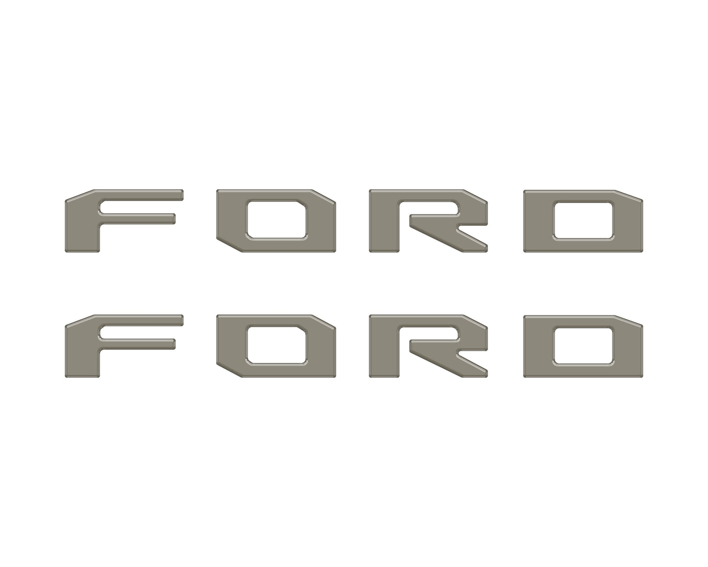 Running Board Letters Fits 2023-2026 Ford Super Duty & F-150 Crew Cab by Tufskinz.com