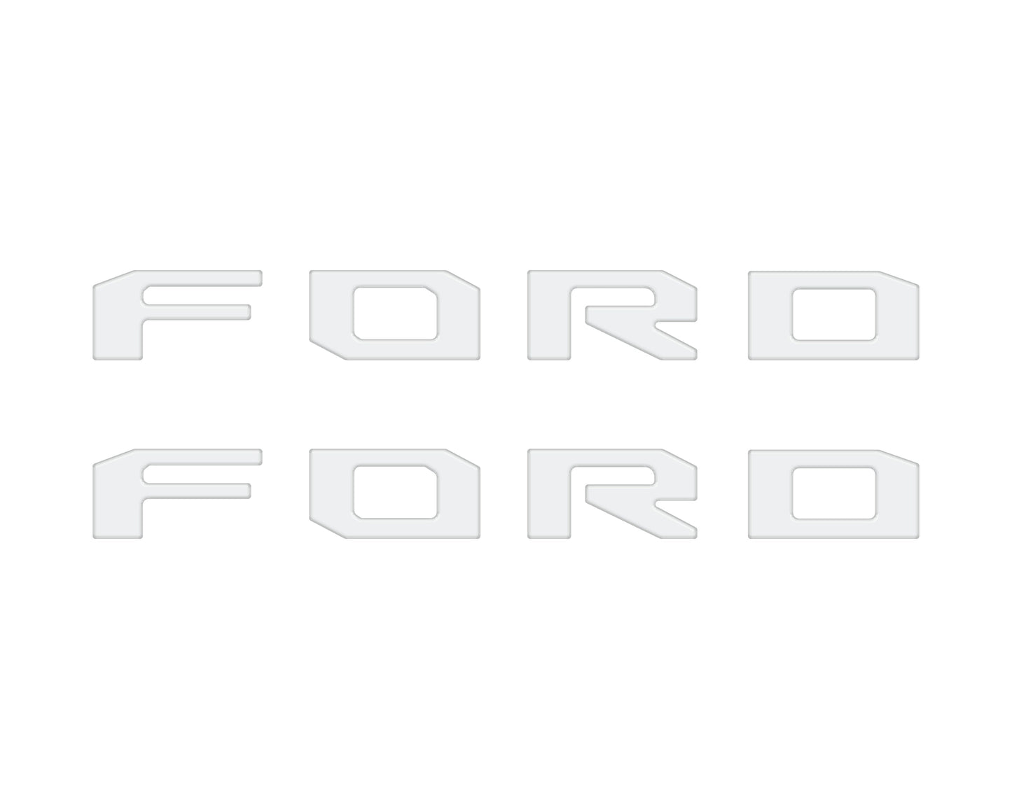Running Board Letters Fits 2023-2026 Ford Super Duty & F-150 Crew Cab by Tufskinz.com