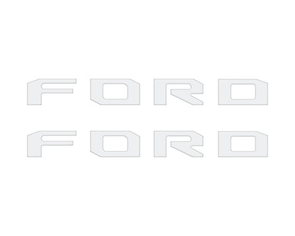 Running Board Letters Fits 2023-2026 Ford Super Duty & F-150 Crew Cab by Tufskinz.com