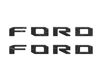 Running Board Letters Fits 2023-2026 Ford Super Duty & F-150 Crew Cab by Tufskinz.com