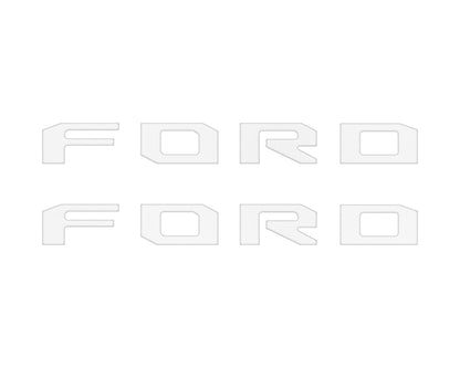 Running Board Letters Fits 2023-2026 Ford Super Duty & F-150 Crew Cab by Tufskinz.com