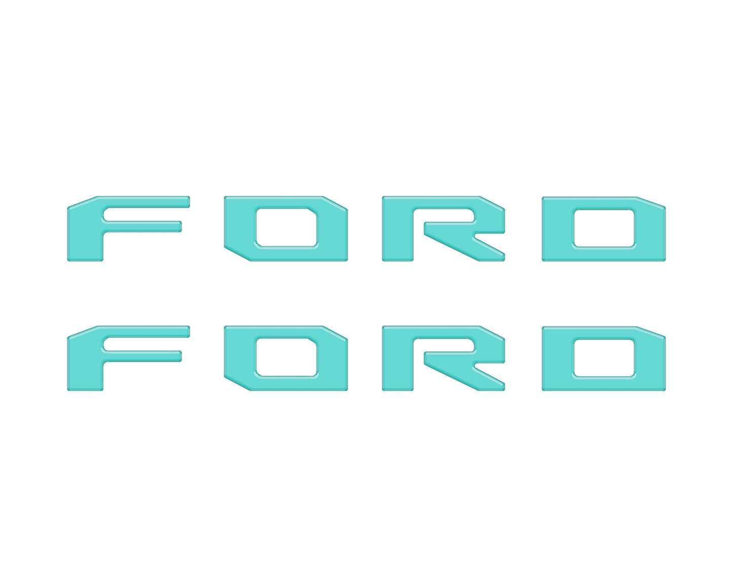 Running Board Letters Fits 2023-2026 Ford Super Duty & F-150 Crew Cab by Tufskinz.com