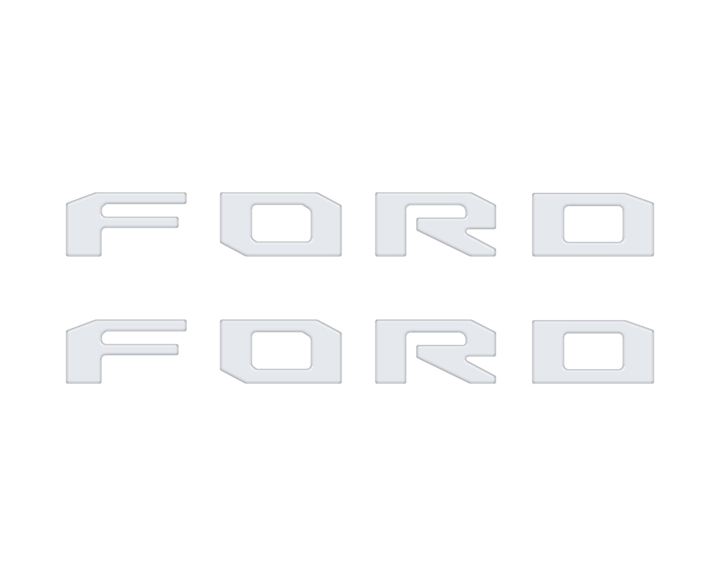 Running Board Letters Fits 2023-2026 Ford Super Duty & F-150 Crew Cab by Tufskinz.com