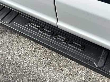 Running Board Letters Fits 2023-2026 Ford Super Duty & F-150 Crew Cab by Tufskinz.com