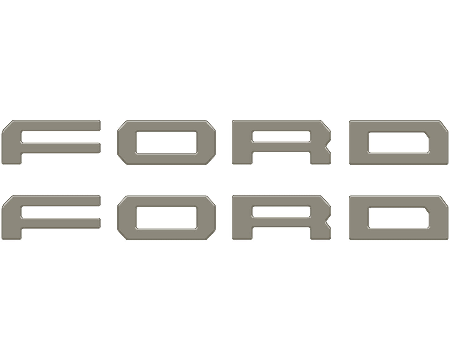 Running Board Letters Fits 2023-2026 Ford Super Duty & F-150 Crew Cab by Tufskinz.com