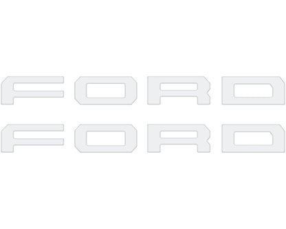 Running Board Letters Fits 2023-2026 Ford Super Duty & F-150 Crew Cab by Tufskinz.com