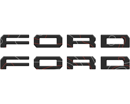 Running Board Letters Fits 2023-2026 Ford Super Duty & F-150 Crew Cab by Tufskinz.com