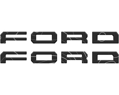 Running Board Letters Fits 2023-2026 Ford Super Duty & F-150 Crew Cab by Tufskinz.com