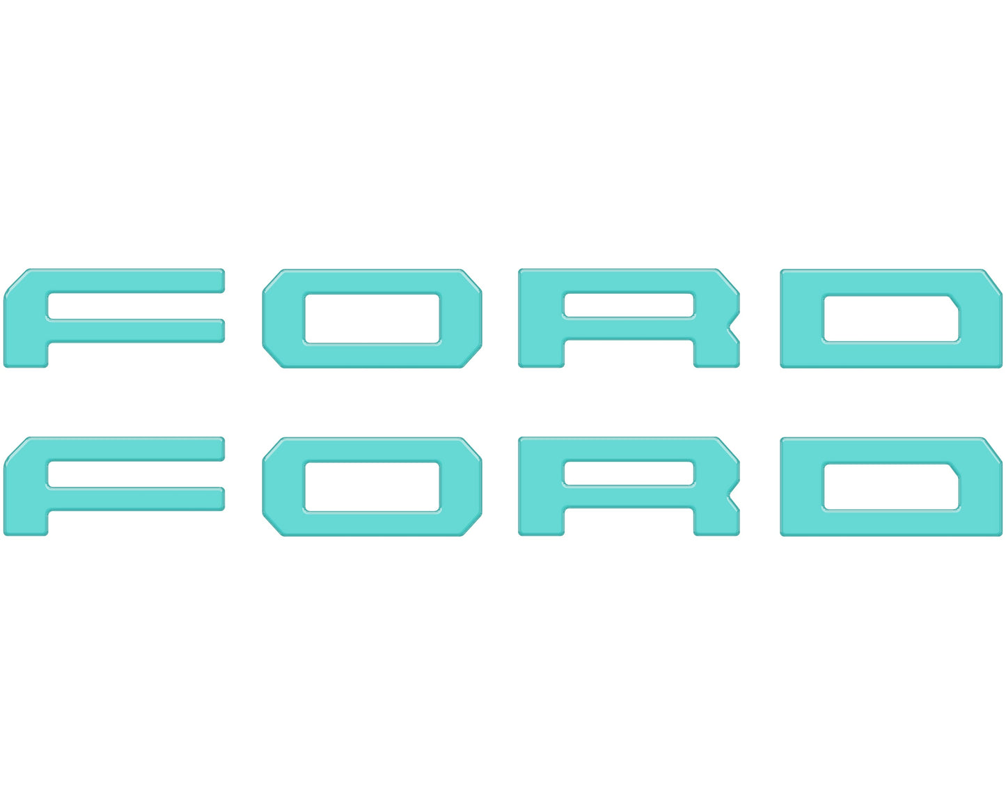Running Board Letters Fits 2023-2026 Ford Super Duty & F-150 Crew Cab by Tufskinz.com
