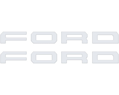 Running Board Letters Fits 2023-2026 Ford Super Duty & F-150 Crew Cab by Tufskinz.com