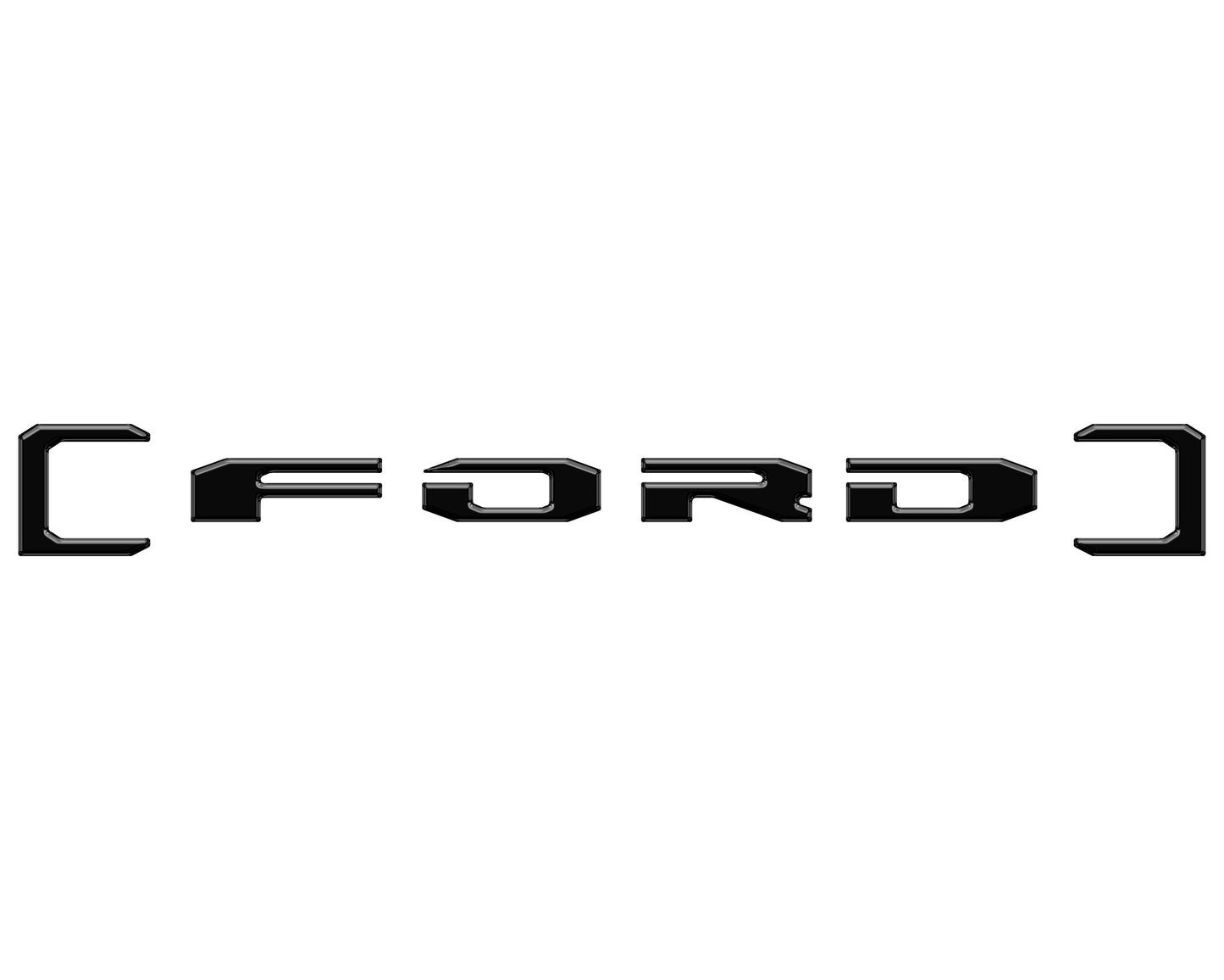 Upper Glove Box Letter Overlays Fits 2023-2026 Ford Super Duty by Tufskinz.com