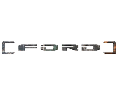 Upper Glove Box Letter Overlays Fits 2023-2026 Ford Super Duty by Tufskinz.com