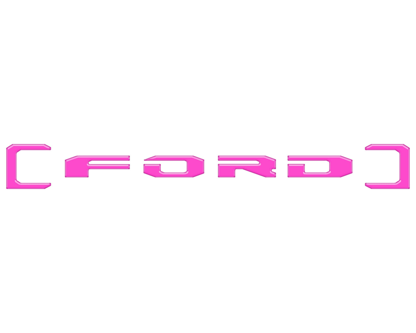 Upper Glove Box Letter Overlays Fits 2023-2026 Ford Super Duty by Tufskinz.com