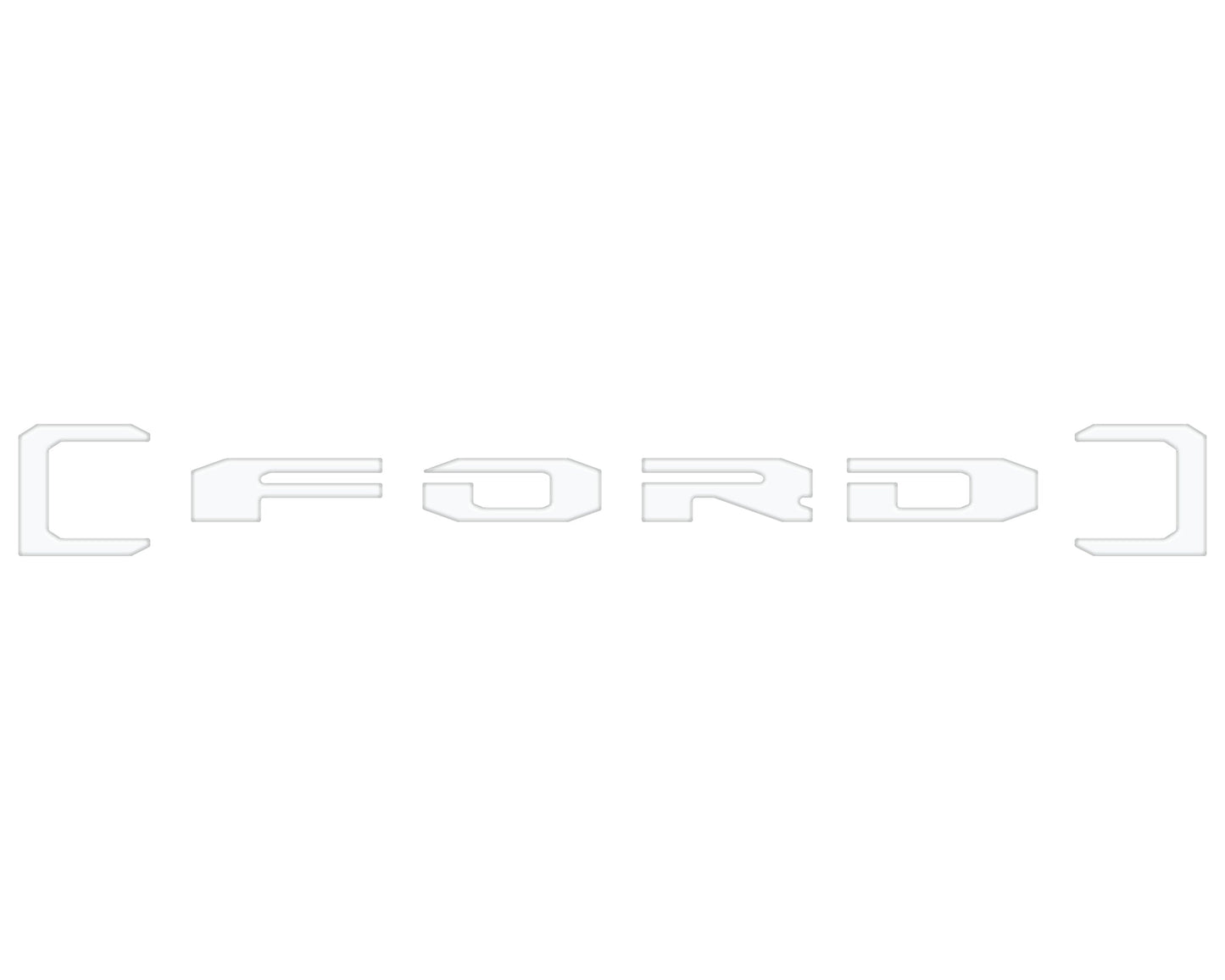 Upper Glove Box Letter Overlays Fits 2023-2026 Ford Super Duty by Tufskinz.com