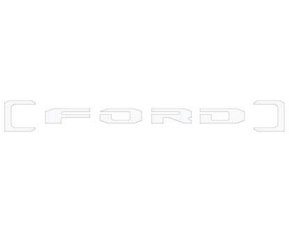 Upper Glove Box Letter Overlays Fits 2023-2026 Ford Super Duty by Tufskinz.com