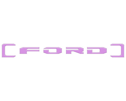 Upper Glove Box Letter Overlays Fits 2023-2026 Ford Super Duty by Tufskinz.com