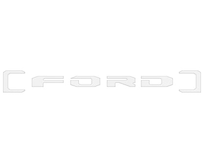 Upper Glove Box Letter Overlays Fits 2023-2026 Ford Super Duty by Tufskinz.com
