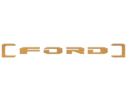 Upper Glove Box Letter Overlays Fits 2023-2026 Ford Super Duty by Tufskinz.com