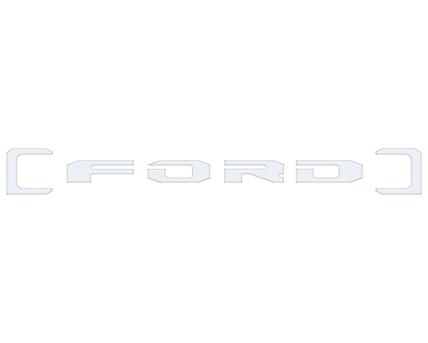 Upper Glove Box Letter Overlays Fits 2023-2026 Ford Super Duty by Tufskinz.com