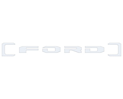 Upper Glove Box Letter Overlays Fits 2023-2026 Ford Super Duty by Tufskinz.com