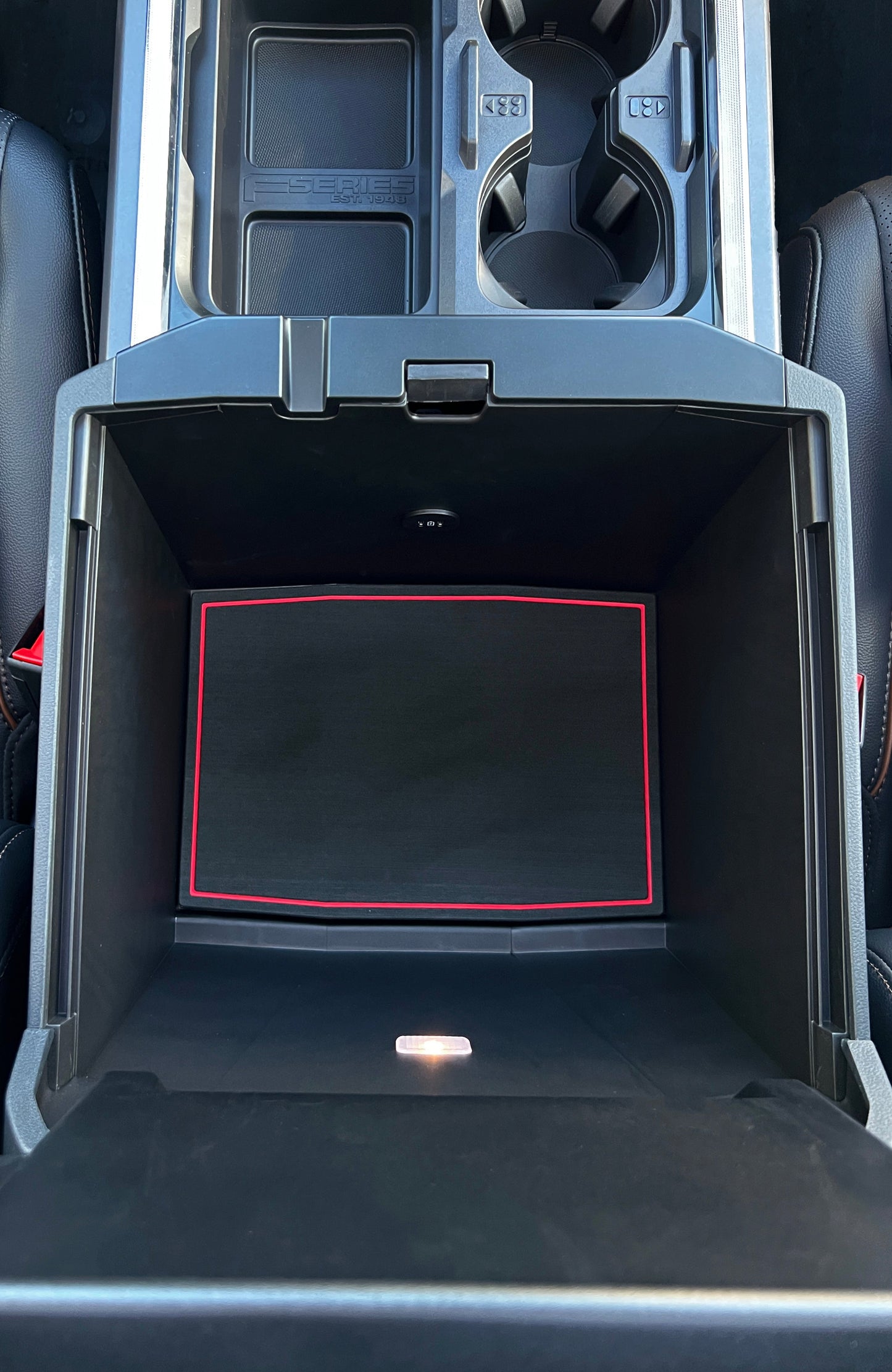 Bucket Seat Center Console Compartment Foam Inserts Fits 2023-2026 Ford Super Duty by Tufskinz.com