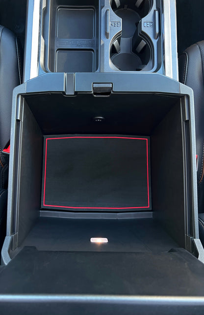 Bucket Seat Center Console Compartment Foam Inserts Fits 2023-2026 Ford Super Duty by Tufskinz.com