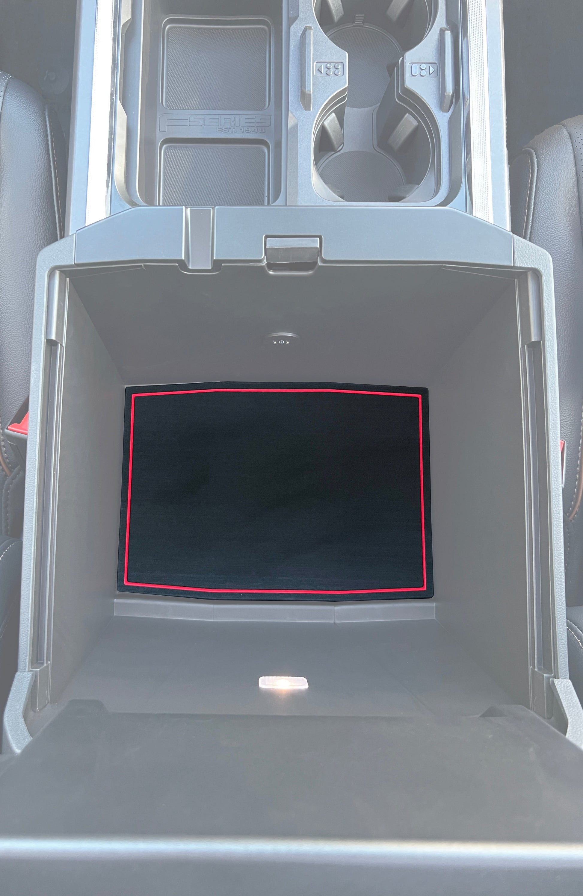 Bucket Seat Center Console Compartment Foam Inserts Fits 2023-2026 Ford Super Duty by Tufskinz.com