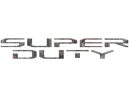 Tailgate Letter Inserts Fits 2025-2026 Ford Super Duty Platinum by Tufskinz.com