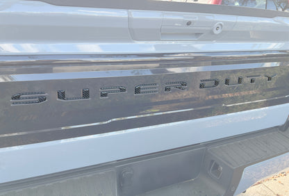 Tailgate Letter Inserts Fits 2025-2026 Ford Super Duty Platinum by Tufskinz.com