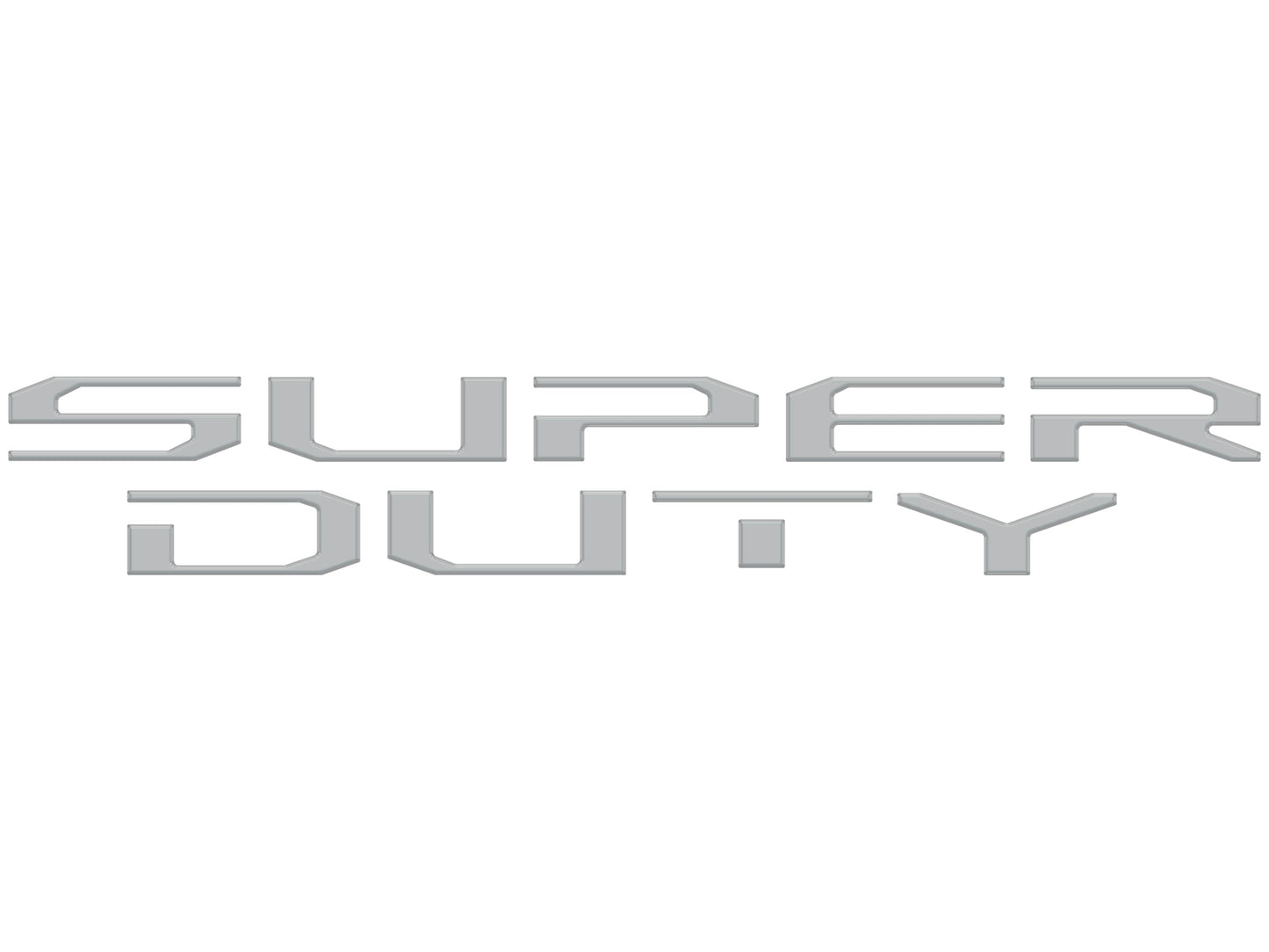 Tailgate Letter Inserts Fits 2025-2026 Ford Super Duty Platinum by Tufskinz.com