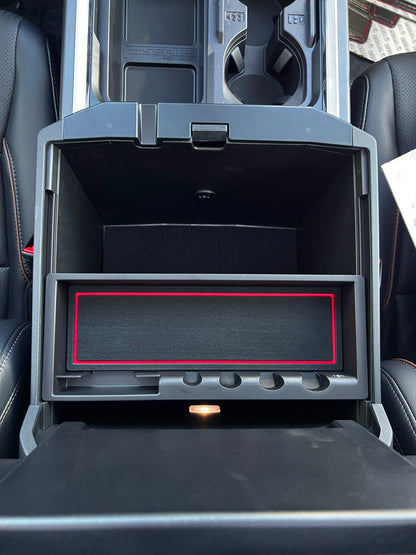 Bucket Seat Center Console Compartment Foam Inserts Fits 2023-2026 Ford Super Duty by Tufskinz.com