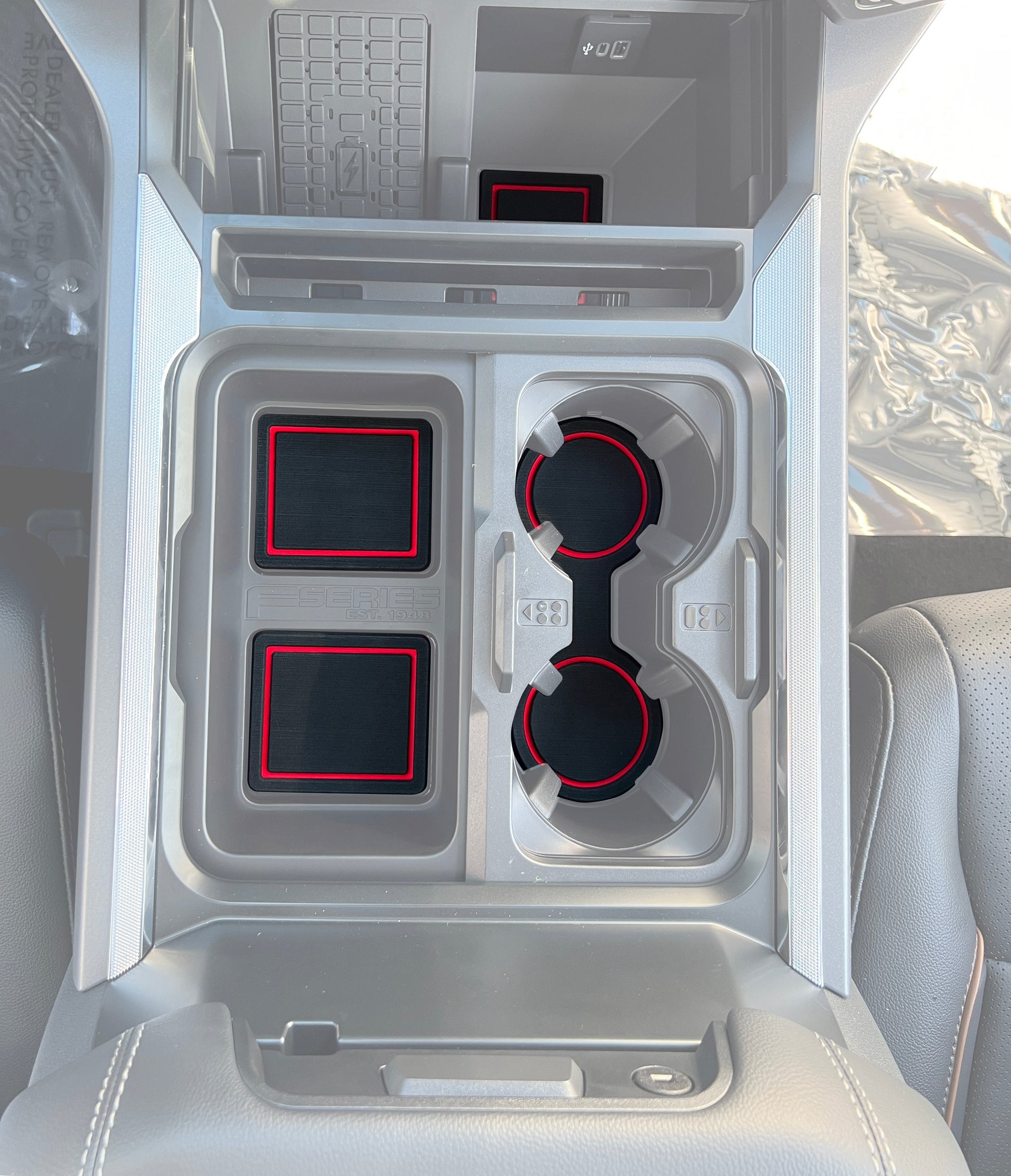 Center Console Foam Inserts Fits 2023-2026 Ford Super Duty by Tufskinz.com