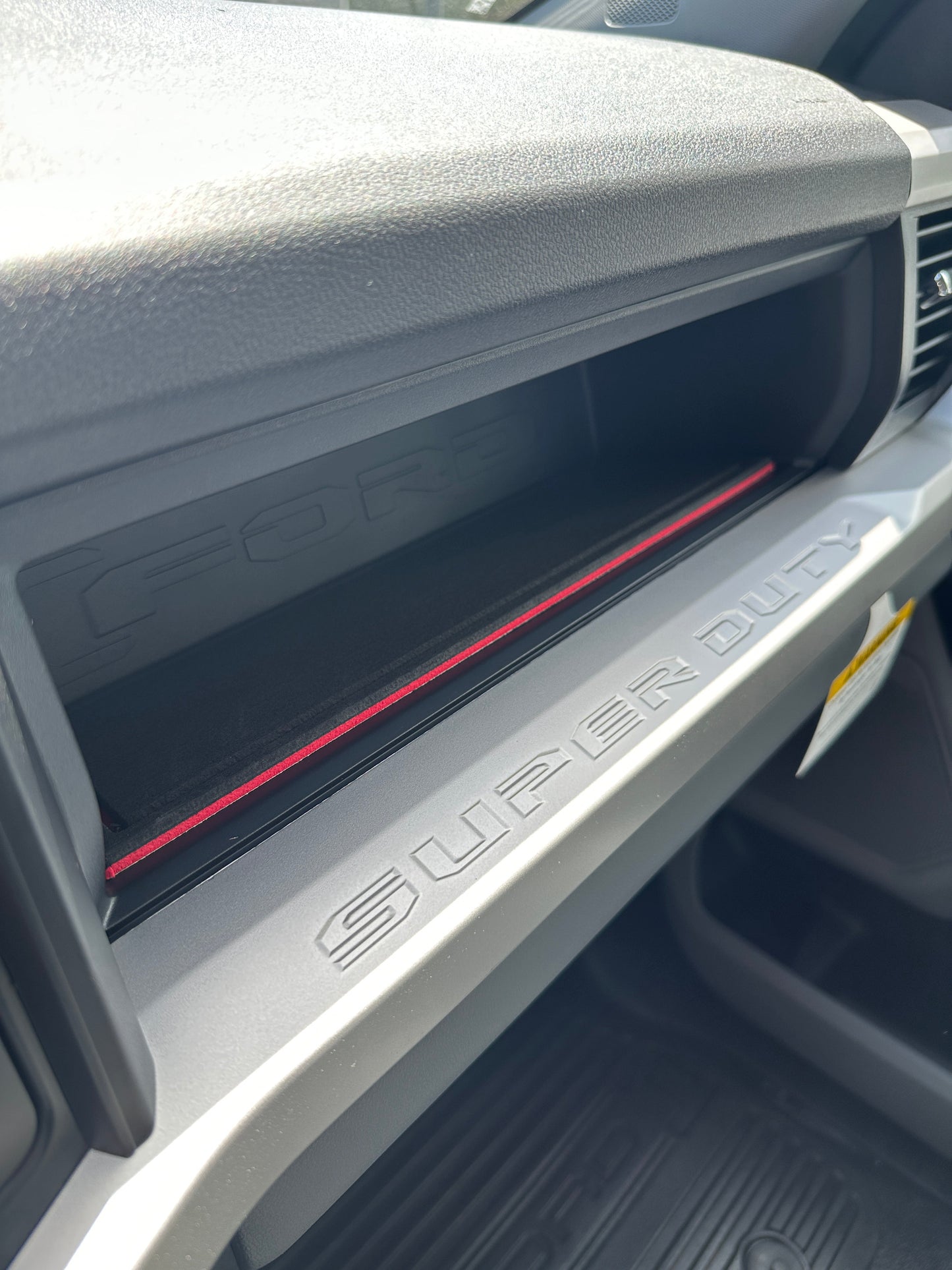 Glovebox Cubby Foam Inserts Fits 2023-2026 Ford Super Duty by Tufskinz.com