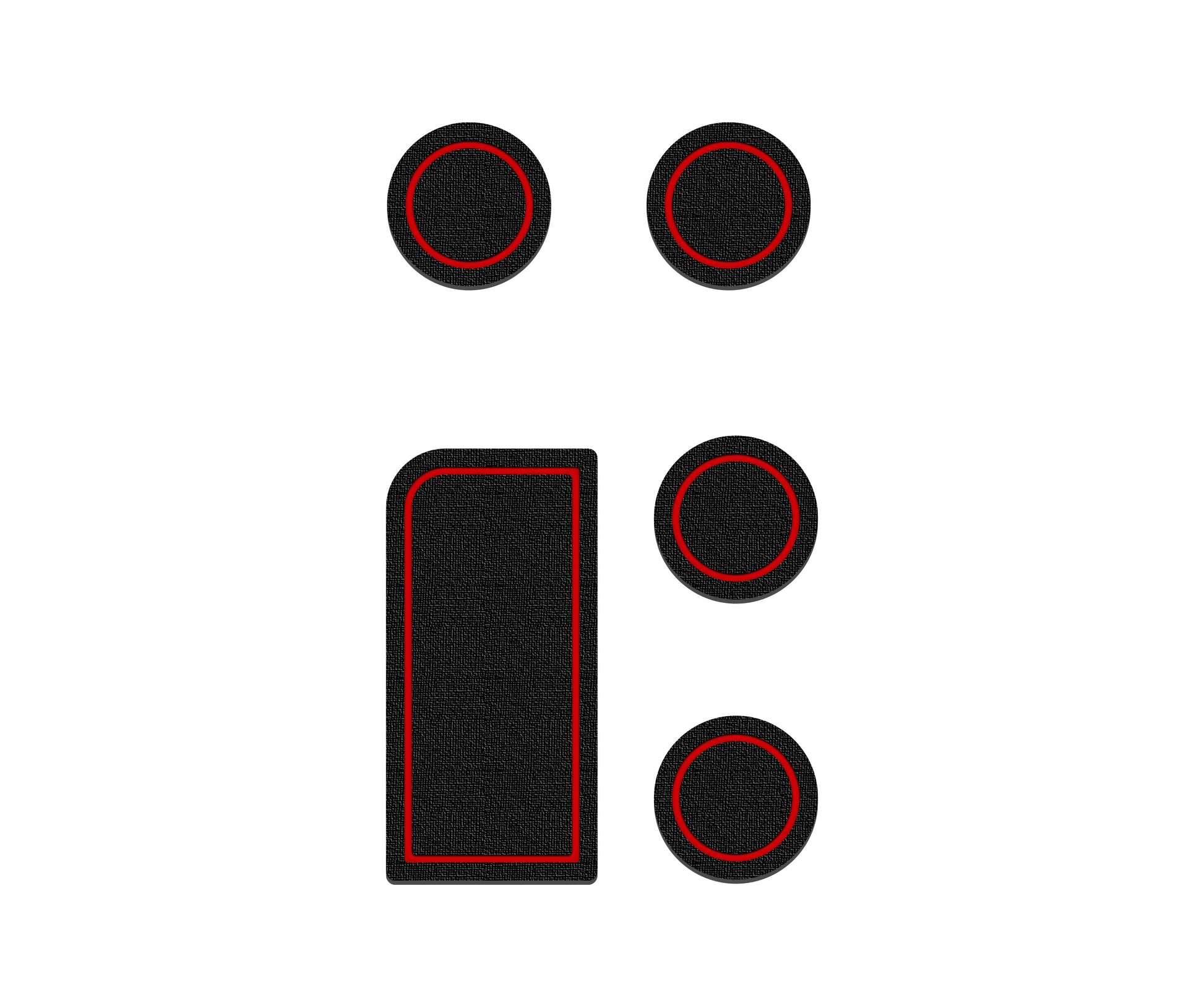 Center Console Foam Inserts Fits 2023-2026 Ford Super Duty by Tufskinz.com