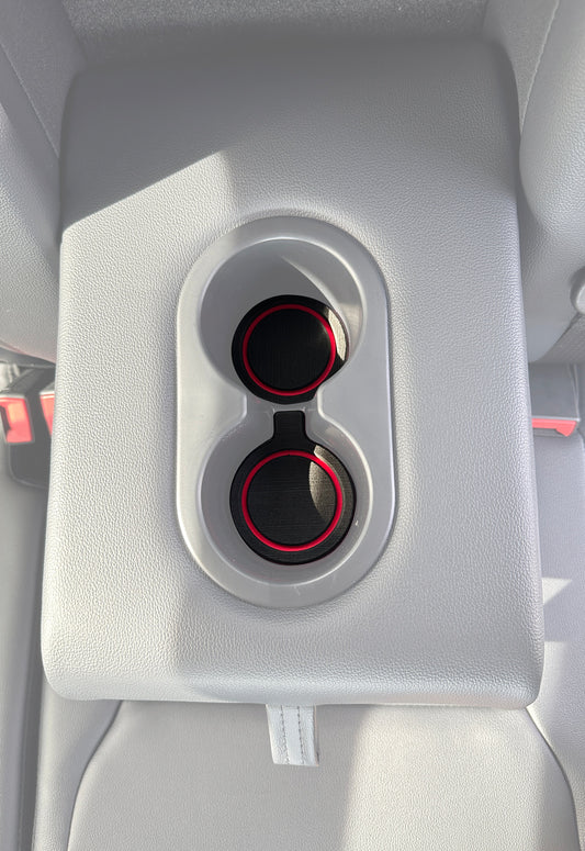 Rear Seat Fold Down Cupholder Foam Inserts Fits 2023-2026 Ford Super Duty by Tufskinz.com