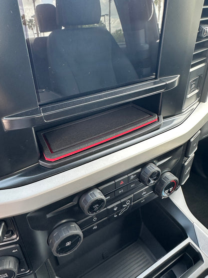 8" Display Screen Center Dash Cubby Foam Inserts Fits 2023-2026 Ford Super Duty by Tufskinz.com