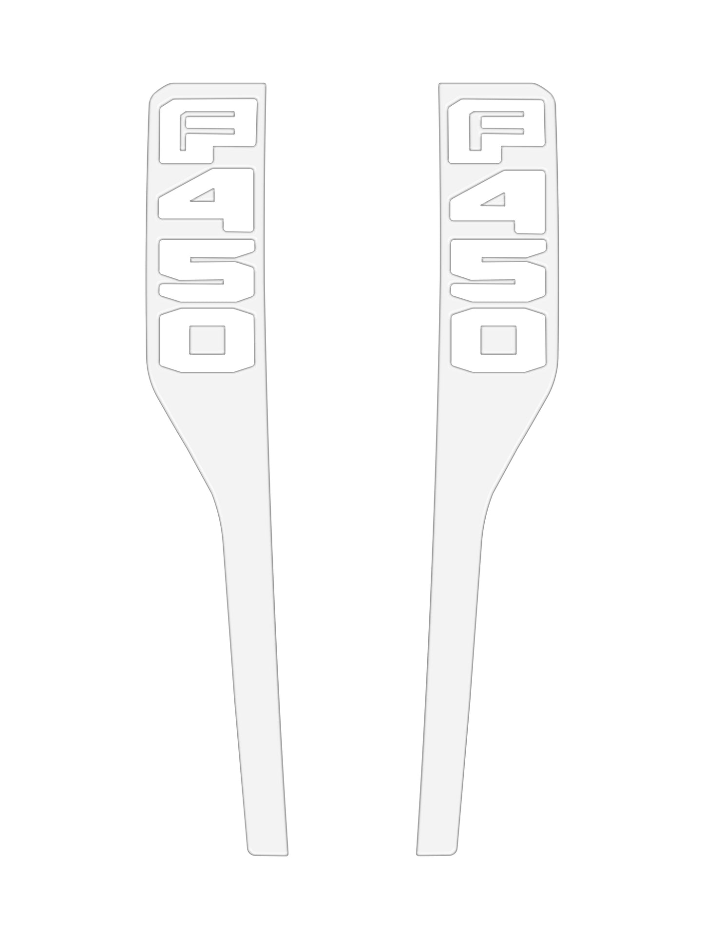 Front Fender Emblem Overlays Fits 2023-2026 Ford Super Duty by Tufskinz.com