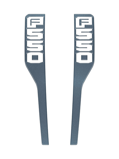 Front Fender Emblem Overlays Fits 2023-2026 Ford Super Duty by Tufskinz.com