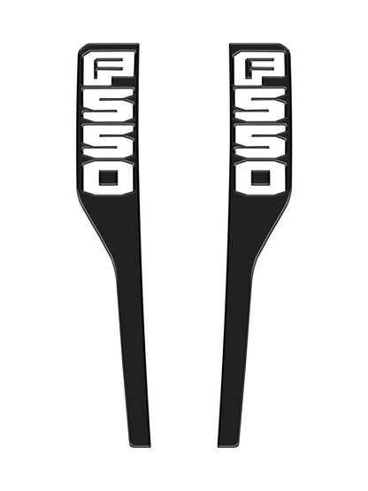 Front Fender Emblem Overlays Fits 2023-2026 Ford Super Duty by Tufskinz.com