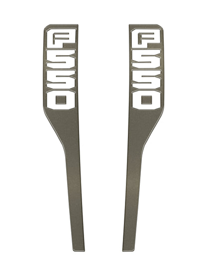 Front Fender Emblem Overlays Fits 2023-2026 Ford Super Duty by Tufskinz.com