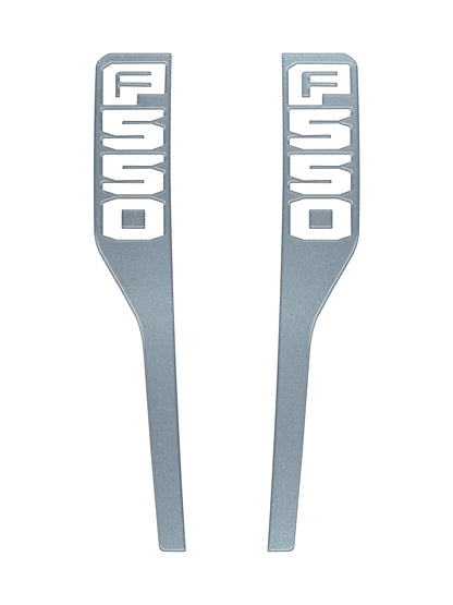 Front Fender Emblem Overlays Fits 2023-2026 Ford Super Duty by Tufskinz.com