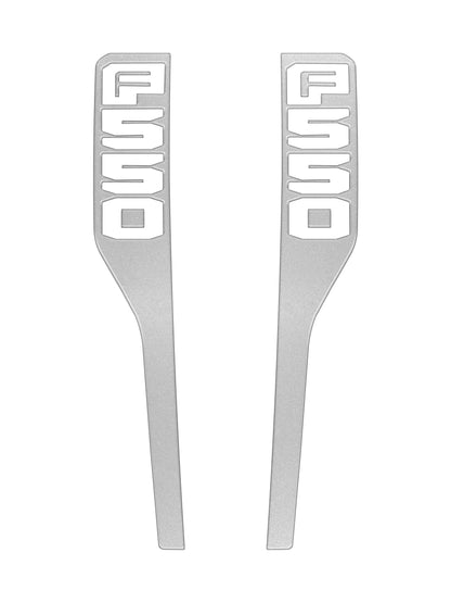 Front Fender Emblem Overlays Fits 2023-2026 Ford Super Duty by Tufskinz.com