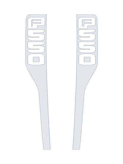 Front Fender Emblem Overlays Fits 2023-2026 Ford Super Duty by Tufskinz.com