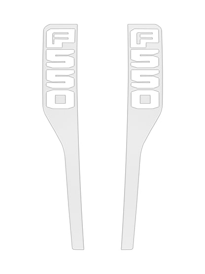 Front Fender Emblem Overlays Fits 2023-2026 Ford Super Duty by Tufskinz.com
