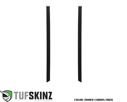 C-Pillar Accent Overlays Fits 2019-2024 Chevrolet Silverado HD by Tufskinz.com